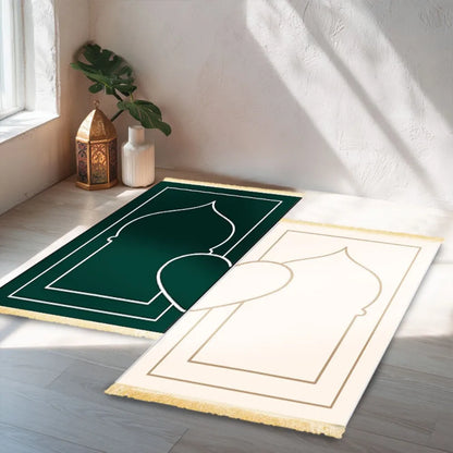 Premium Duo Prayer Rug Set