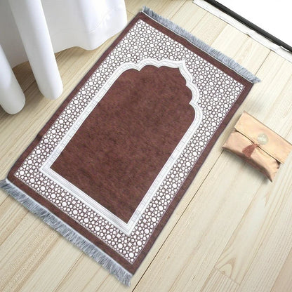 Muslim Prayer Rug Set with Bag & Prayer Beads
