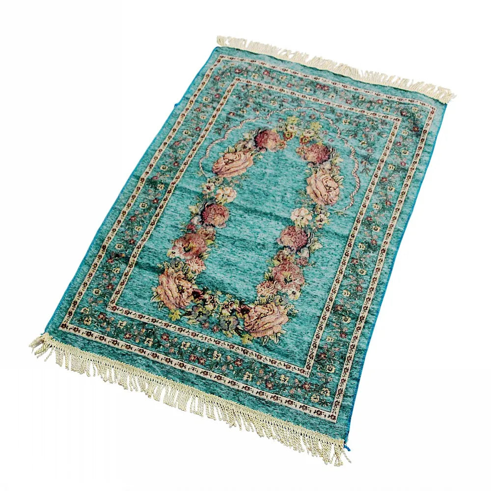 Premium Floral Muslim Prayer Rug