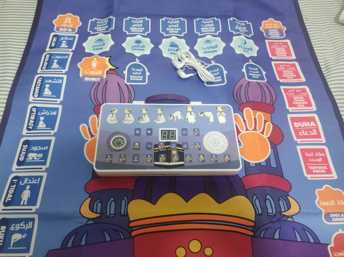 Kids Interactive Learning Prayer Rug Set