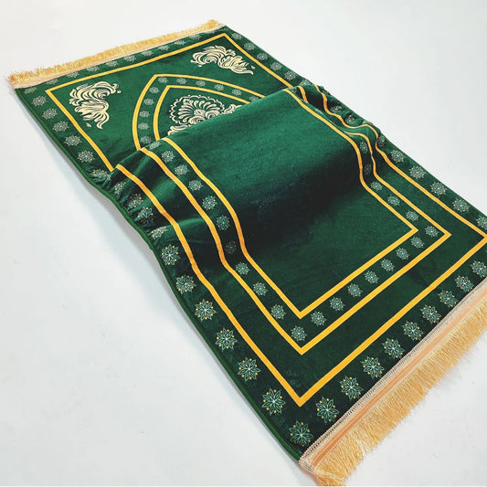 Luxury Velvet Comfort Prayer Mat ( Ortopedic )