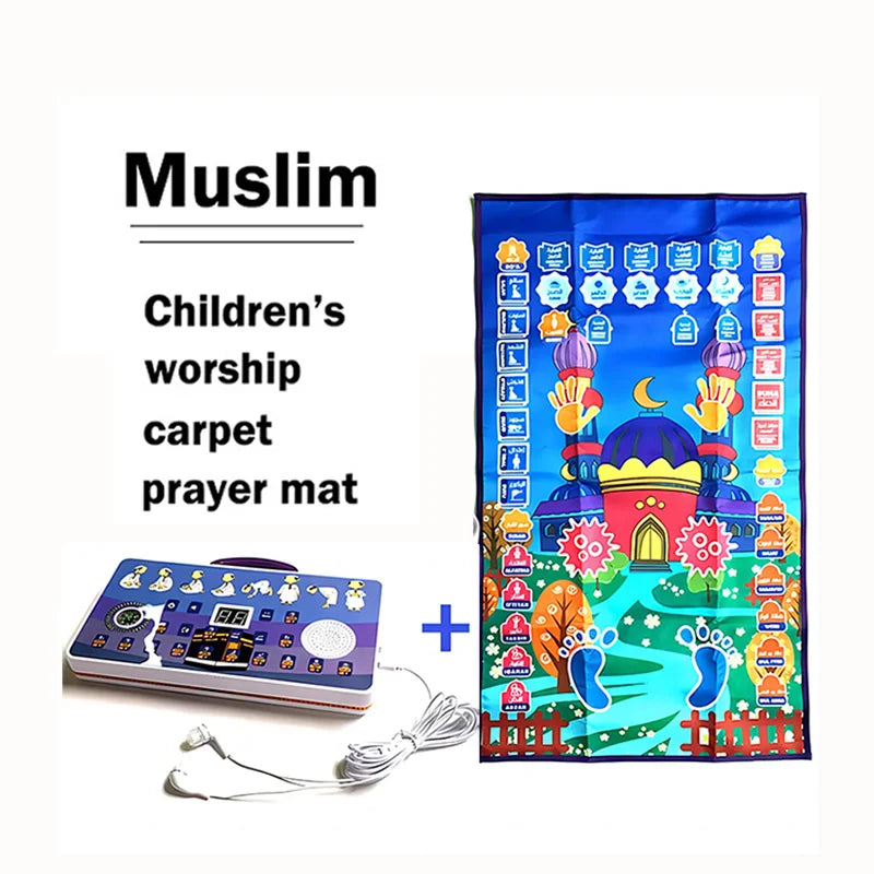 Kids Interactive Learning Prayer Rug Set